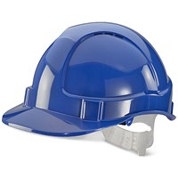 Beeswift Economy Vented Safety Helmet, Blue Beeswift Economy Vented Safety Helmet, Blue