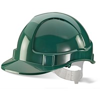 Beeswift Economy Vented Safety Helmet, Green Beeswift Economy Vented Safety Helmet, Green