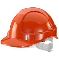 Beeswift Economy Vented Safety Helmet, Orange Beeswift Economy Vented Safety Helmet, Orange