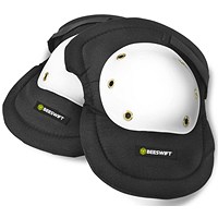 Beeswift Riveted Cap Knee Pads, White & Black