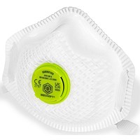 Beeswift P2 Vented Mesh Cup Mask, White, Pack of 10