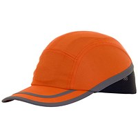 Beeswift Safety Baseball Cap With Retro Reflective Tape, Orange