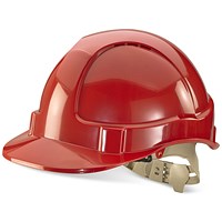 Beeswift Comfort Vented Safety Helmet, Red Beeswift Comfort Vented Safety Helmet, Red