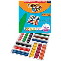 Bic Kids Plastidecor Triangle Crayons Assorted (Pack of 144)