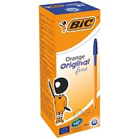 Bic Orange Ball Pen, Blue, Pack of 20