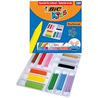Bic Kids Plastidecor Crayons Assorted (Pack of 288)
