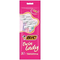 Bic Twin Lady Sensitive Shavers (Pack of 50)