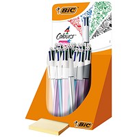 Bic 4 Colour Shine Pen Countertop Display (Pack of 20)