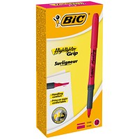 BIC Highlighter Grip Pink (Box of 12)