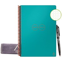 Rocketbook Core Executive Set Dot Reusable Notebook, A5, 42 Pages, Teal