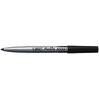 Bic Pocket Permanent Marker Bullet Tip Black (Pack of 12)