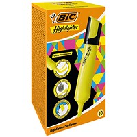 Bic Marking Highlighters Chisel Tip Yellow (Pack of 10)
