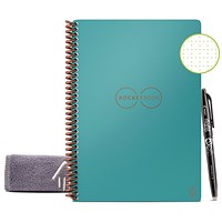 Rocketbook Core Executive Set Dot Reusable Notebook, A5, 36 Pages, Teal