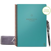 Rocketbook Fusion Executive Set Reusable Notebook, A5, 42 Pages, Teal