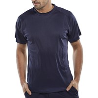Beeswift B-Cool Lightweight T-Shirt, Navy Blue, XL Beeswift B-Cool Lightweight T-Shirt, Navy Blue, XL