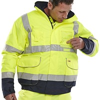 Beeswift Spd208 Bomber Jacket, Saturn Yelllow & Navy , XS Beeswift Spd208 Bomber Jacket, Saturn Yelllow & Navy , XS