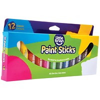 Little Brian Paint Sticks, Assorted, Pack of 12