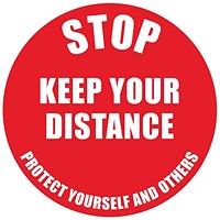 Social Distance Marker - Stop Keep Your Distance 235mm