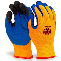 Beeswift Latex Thermo-Star Fully Dipped Gloves, Orange, 2XL Beeswift Latex Thermo-Star Fully Dipped Gloves, Orange, 2XL