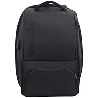 BestLife Neoton Laptop Backpack with USB Connector, For up to 15.6 Inch Laptops, Black