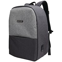 BestLife Travelsafe 15.6 Inch Laptop Backpack + USB Connector 460x170x290mm Light Grey