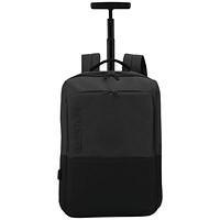 BestLife Travel Trolley Bag with USB Connector, For up to 17 Inch Laptops, Black