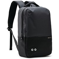 BestLife Orion Laptop Backpack, For up to 14.1 Inch Laptops, Black/Grey