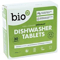 Bio-D Dishwasher Tablets, Pack of 30