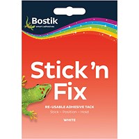 Bostik Stick n Fix Re-Usable White Tack 55g (Pack of 12)
