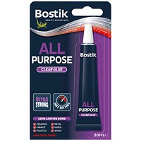 Bostik All Purpose Adhesive 20ml Clear (6 Pack)