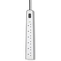 Belkin Surge Protector Extension Lead 6 Sockets 2m White