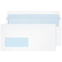 Blake PurelyEveryday DL White Envelopes, 90gsm, Self Seal, Pack of 50 Blake PurelyEveryday DL White Envelopes, 90gsm, Self Seal, Pack of 50