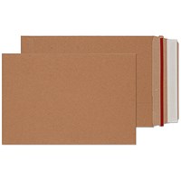 Blake All Board Pocket Rip Strip Envelopes, 239x164mm, 350gsm, Peel and Seal, Manilla, Manilla, Pack of 200