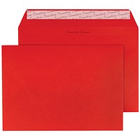 Blake Plain Red C5 Envelopes, Peel and Seal, 120gsm, Pack of 250 Blake Plain Red C5 Envelopes, Peel and Seal, 120gsm, Pack of 250