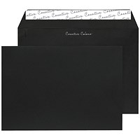Blake Plain Black C5 Envelopes, Peel and Seal, 120gsm, Pack of 250