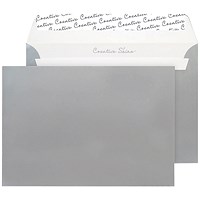 Blake Plain Silver C5 Envelopes, Peel & Seal, 120gsm, Pack of 250