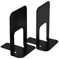 Block Deluxe Large Bookends, 230mm, Black, One Pair