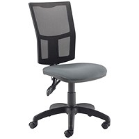 5 Star Lumo Mesh Chair No Arms Charcoal
