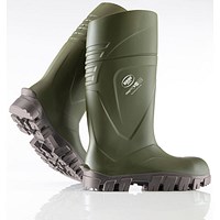 Bekina Steplite X Thermoprotec Full Safety S5 Non Metallic Wellington Boots, Green, 4