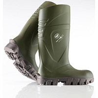 Bekina Steplite X Thermoprotec Full Safety S5 Non Metallic Wellington Boots, Green, 9