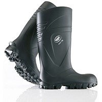 Bekina Steplite X Solid Grip Full Safety S5 Non Metallic Wellington Boots, Black, 8