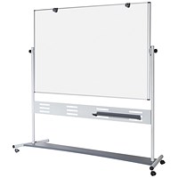 Bi-Office Evolution Magnetic Revolver Mobile Whiteboard, 1500x1200mm