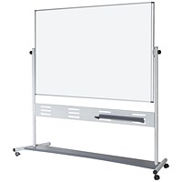 Bi-Office Evolution Magnetic Revolver Mobile Whiteboard, 1800x1200mm