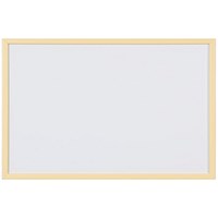 Bi-Office Pastel Non-Magnetic Whiteboard, Yellow Frame, 600x400mm