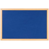 Bi-Office Earth Felt Notice Board, 900x600mm, Blue