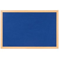 Bi-Office Earth Felt Notice Board 900x600mm Blue