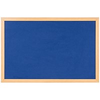 Bi-Office Earth Felt Notice Board, 1200x900mm, Blue