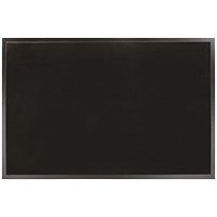 Bi-Office Softouch Noticeboard, W900xH600mm, Black