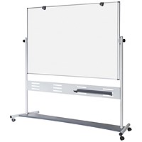 Bi-Office Revolver Plus Magnetic Mobile Whiteboard, 1200x900mm