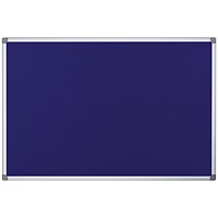 Bi-Office Maya Fire Retardant Noticeboard, Aluminium Frame, 1500x1200mm, Blue Bi-Office Maya Fire Retardant Noticeboard, Aluminium Frame, 1500x1200mm, Blue